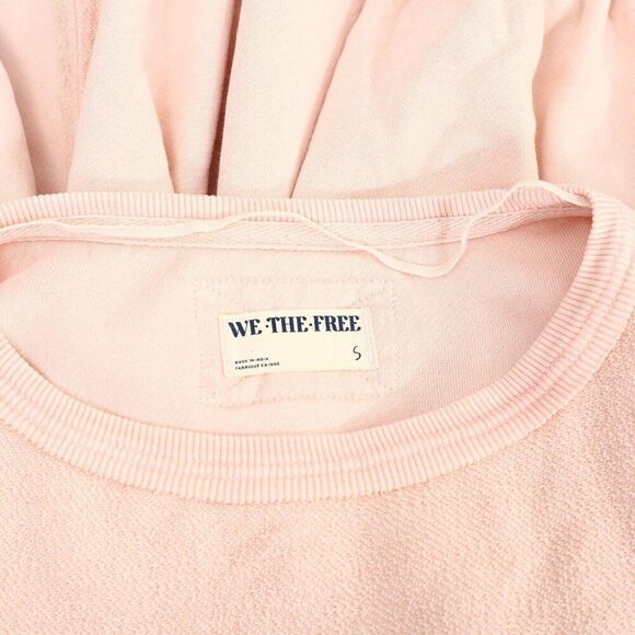 Free People We The Free Coastal Solid Crew Sweatshirt Top Oversized S NEW 277726 - Picture 9 of 9